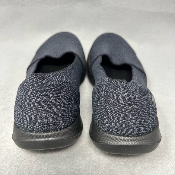 Skechers Womens Size 6 Style 15412 GOWALK LITE SMITTEN Black Gray Slip On Shoes - Picture 6 of 9